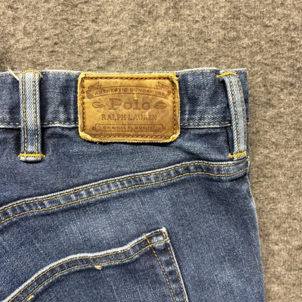 Polo Ralph Lauren Authentic Dungarees Mens Blue Straight Leg Jeans 44x30 Medium‎